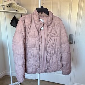 GAP Women's Light Pink Puffer Jacket